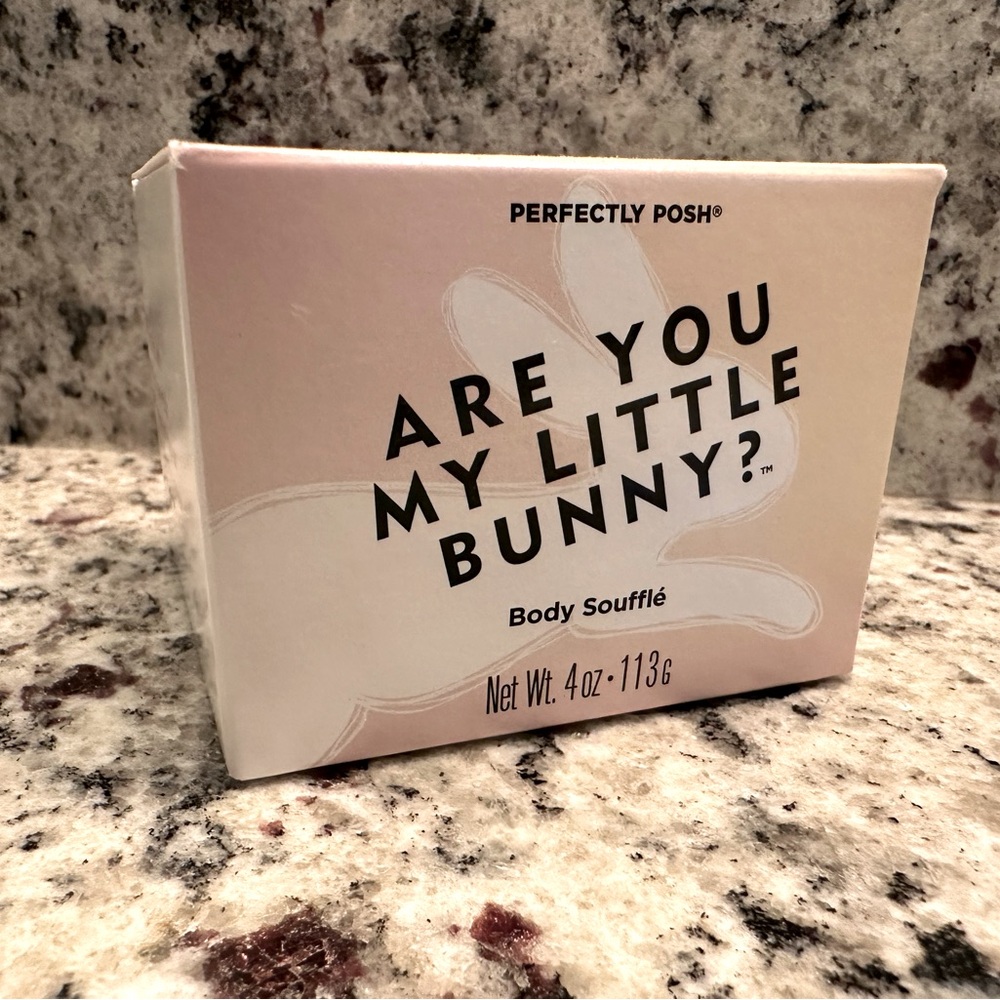 Are you my little bunny? Perfectly Posh body soufflé NIB